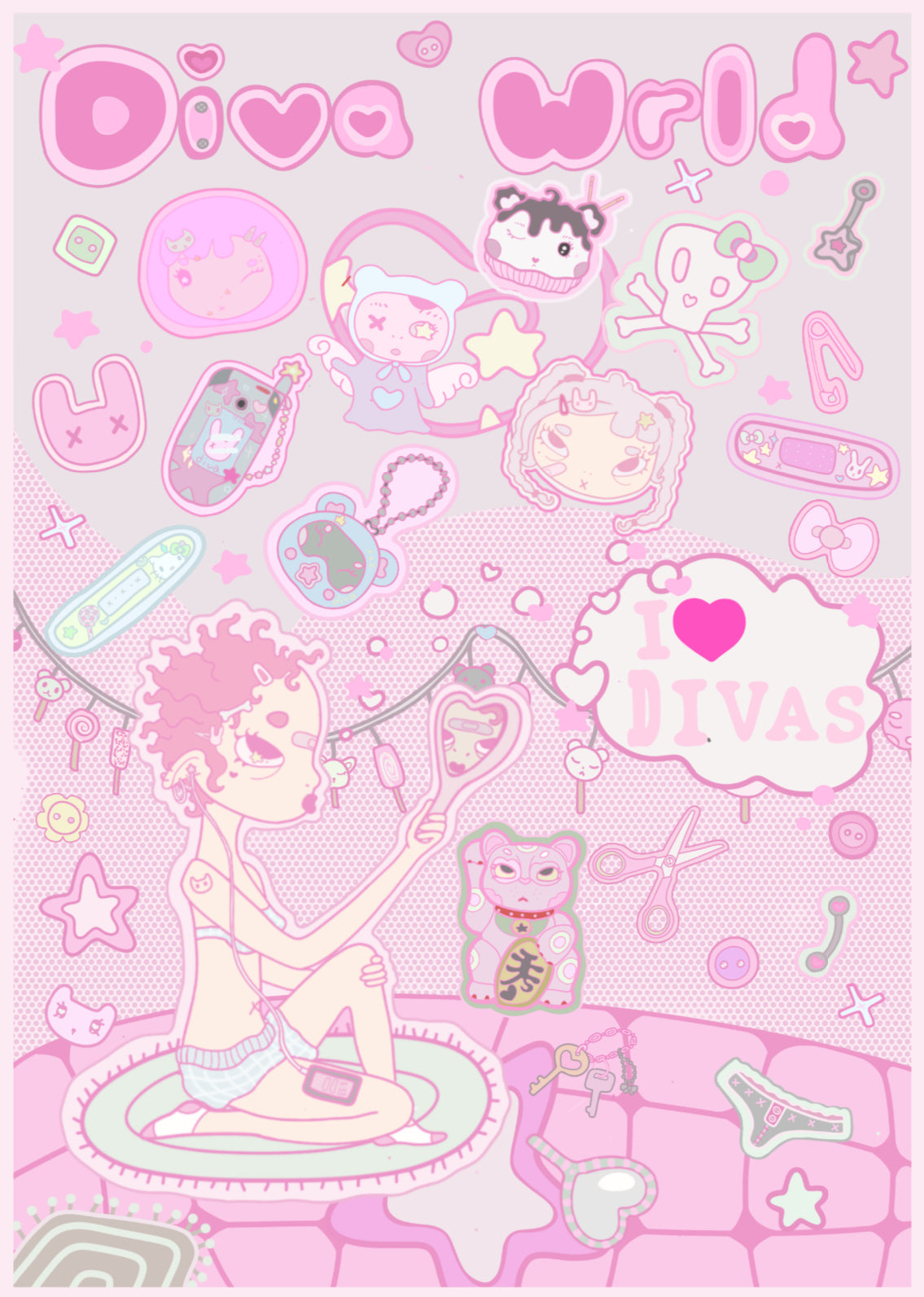 DIVA STICKER SHEET ₊˚⊹♡